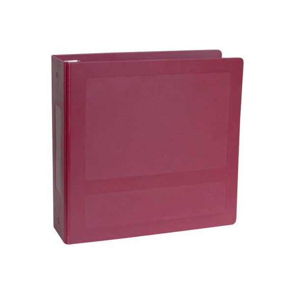 Omnimed 1" Molded Ring Binder, Side Open, Holds 250 Sheets, Burgundy